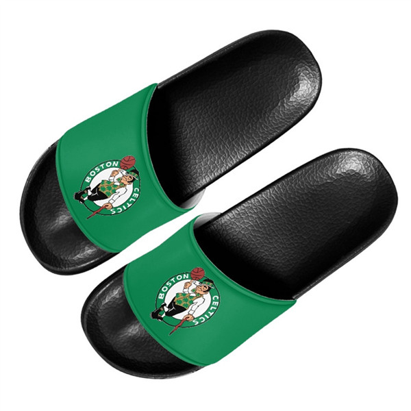 Women's Boston Celtics Flip Flops 002